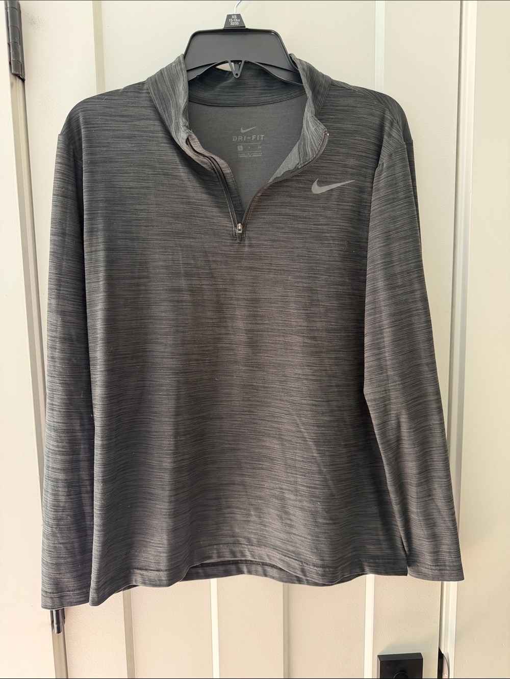 Nike Gray Dri-FIT Quarter-Zip Pullover
